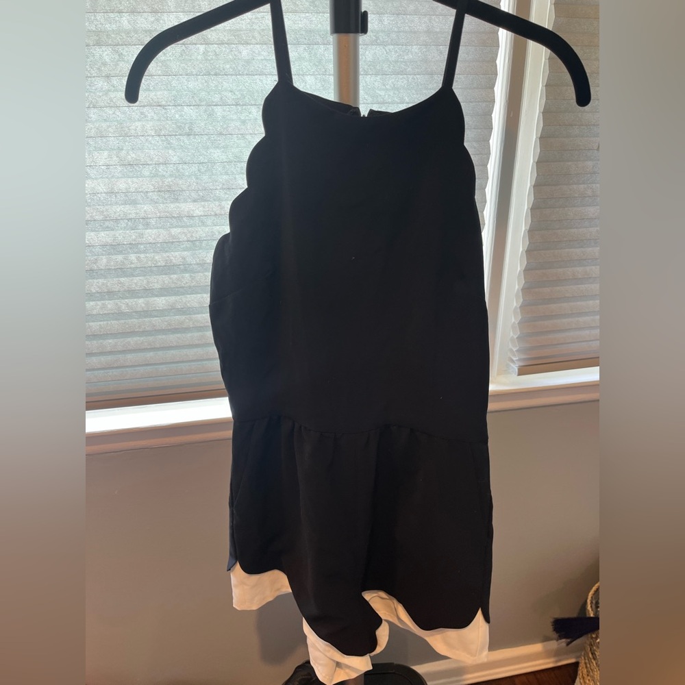 NEW Aqua High-Neck Romper Navy/White Size S - Picture 2 of 5